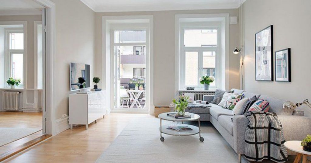 scandinavian living room color